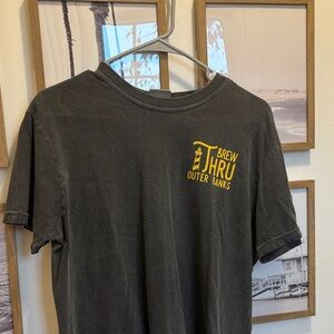 Comfort Colors Charcoal Tee with Yellow Print